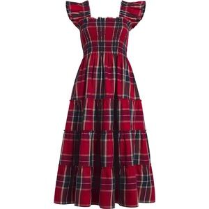 Hill House Home Red Plaid Ellie Nap Dress size S